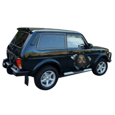 3д наклейка на двері авто 3D TUNING STUDIO Кабан 600х400х0.15мм