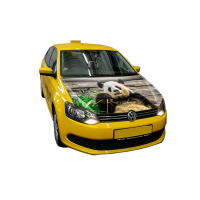 3д наклейка на капот 3D TUNING STUDIO Панда 1200х1500х0.080мм