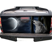 Наклейка на багажник 3D TUNING SUDIO Вовк 1550х580х0.15мм