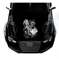 Наклейка на капот 3D TUNING STUDIO Діамант 1200х1500х0.080мм