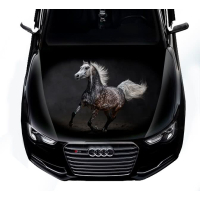 3д наклейка на капот 3D TUNING STUDIO Кінь 1200х1500х0.080мм