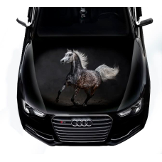 3д наклейка на капот 3D TUNING STUDIO Кінь 1200х1500х0.080мм