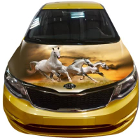 3д наклейка на капот 3D TUNING STUDIO Коні 33 1200х1500х0.080мм