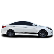 Смуги на авто 3D TUNING STUDIO чорні 11 4000х120х0.060мм