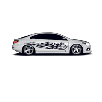 Наклейки смуги на авто 3D TUNING STUDIO Акула 2248х490х0.070мм=2штуки