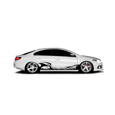 Смуги на двері авто 3D TUNING STUDIO Хвилі 2000х350х0.075мм=2штуки