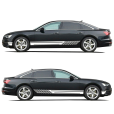 Смуги на двері авто 3D TUNING STUDIO White 1850х120х0.15мм=2штуки