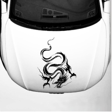 Наклейка на капот авто 3D TUNING STUDIO Дракон В 880х680х0.060мм