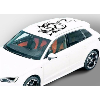 Наклейка на дах авто 3D TUNING STUDIO Дракон КР 1150х890х0.15мм