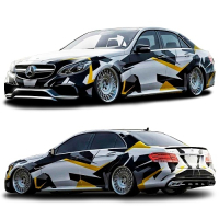 Камуфляж на авто 3D TUNING STUDIO Геометричний Мерс 6840х980х0.060мм