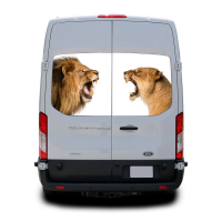 3д наклейка на заднє скло 3D TUNING STUDIO Леви Lions 1480х700х0.18мм