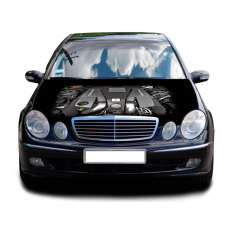 3д наклейка на капот 3D TUNING STUDIO Mercedes 1600х1500х0.080мм