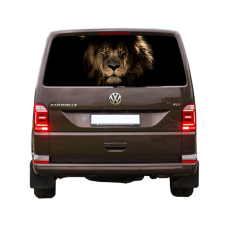 3д наклейка на заднє скло 3D TUNING STUDIO Лев Lion-55 1480х700х0.18мм