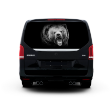 3д наклейка на заднє скло 3D TUNING STUDIO Ведмідь BL 1490х800х0.18мм