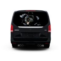3д наклейка на заднє скло 3D TUNING STUDIO Пантера Pantera-BlacK 1498х700х0.18мм