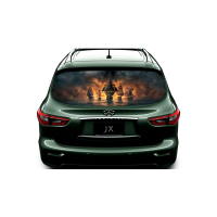 Наклейка на заднє скло 3D TUNING STUDIO Кораблі 1490х700х0.18мм