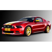 Смуги на авто 3D TUNING STUDIO Форд мустанг жовті 4200х500х0.060мм