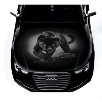 Наклейка на капот 3D TUNING STUDIO Пантера Bagira 1200х1500х0.080мм