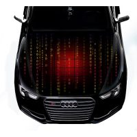 3д наклейка на капот 3D TUNING STUDIO Абстракція Матриця 1200х1500х0.080мм