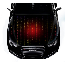 3д наклейка на капот 3D TUNING STUDIO Абстракція Матриця 1200х1500х0.080мм