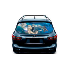 Наклейка на заднє скло авто 3D TUNING STUDIO Космос-1 1480х700х0.18мм
