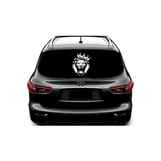 Наклейка на заднє скло 3D TUNING STUDIO Лев Корона 400х315х0.060мм