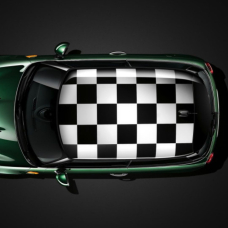 Наклейка на дах міні купер 3D TUNING STUDIO Шахи 1300х1850х0.14мм
