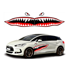 Смуги на авто 3D TUNING STUDIO Зуби акули 1180х390х0.15ммх2штуки
