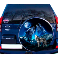 Наклейка на запаску 3D TUNING STUDIO Вовки Гори 750х750х0.15мм