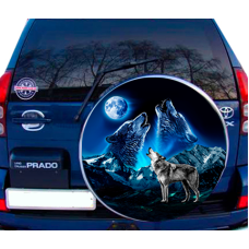 Наклейка на запаску 3D TUNING STUDIO Вовки Гори 750х750х0.15мм