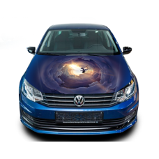 Наклейка на капот 3D TUNING STUDIO Дракон, що летить 1200х1500х0.080мм
