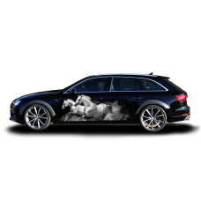 Наклейка на двері авто 3D TUNING STUDIO Коні 216х85см