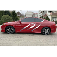 Наклейки на авто 3D TUNING STUDIO Подряпини Срібло 990х594х0.060мм