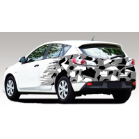 Камуфляж на авто геометричний 3D TUNING STUDIO Бризки 3874х980х0.060мм