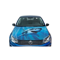 3д наклейка на капот 3D TUNING STUDIO Акула 1500х1200х0.080мм