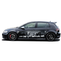 Наклейки на двері авто 3D TUNING STUDIO Нічний місто 2200х1350х0.080мм