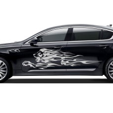 Смуги на двері авто 3D TUNING STUDIO Лев 1700х480х0.15мм=2штуки