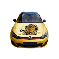 Наклейка на капот 3D TUNING STUDIO Леопард Leopard Golf 1500х1200х0.080мм
