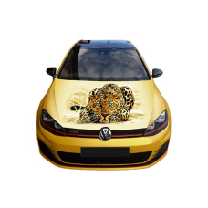 Наклейка на капот 3D TUNING STUDIO Леопард Leopard Golf 1500х1200х0.080мм