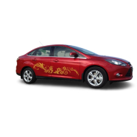 Наклейки смуги на авто ARB 3D TUNING STUDIO Метелики Квіти 2258х490х0.075мм=2штуки