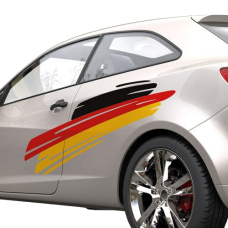 Смуга наклейка на крило авто 3D TUNING STUDIO Прапор Німеччини 1000х500х0.15мм