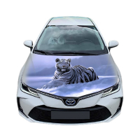 Наклейка на капот 3D TUNING STUDIO Тигр на снігу 1500х1200х0.080мм