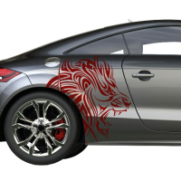 Смуги наклейки на крило авто 3D TUNING STUDIO Лев 540х490х0.060мм=2штуки