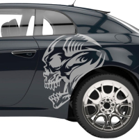 Наклейки смуги на крило авто 3D TUNING STUDIO Череп 650х430х0.060мм=2штуки