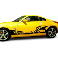 Смуги на авто 3D TUNING STUDIO Хвиля 22 2100х390х0.15мм=2штуки
