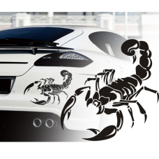 Наклейка на авто 3D TUNING STUDIO Скорпіон 330х200х0.060мм