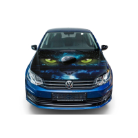 3д наклейка на капот 3D TUNING STUDIO Кіт Місяць 1500х1200х0.080мм