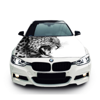 Наклейка на капот 3D TUNING STUDIO Леопард BMW 1300х1600х0.15мм