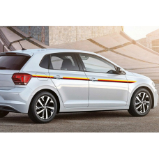 Смуги на бік авто 3D TUNING STUDIO Прапор Німеччини 1180х45х0.15мм=6штук
