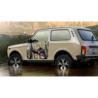 Наклейки на авто 3D TUNING STUDIO Полювання 1100х680х0.15мм=2штуки